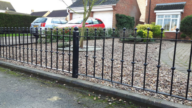 Railing installed in St Neots