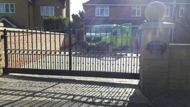 Sliding double gate installed in Market Deeping