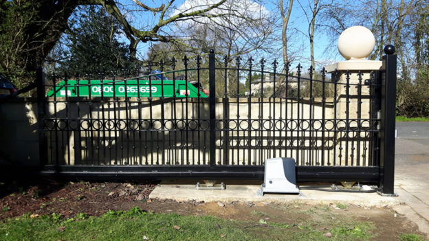 Sliding gate installed in Burwell