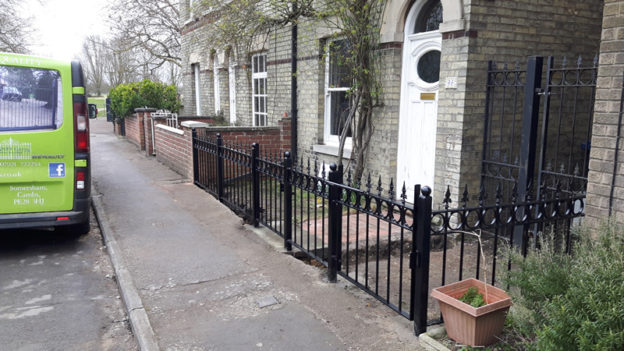 Railings installed in Cambridge