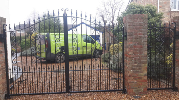 Double gates with single side gate installed in Newmarket